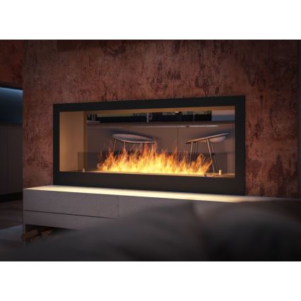 InFire - Vstavaný BIO krb 120x50 cm 3kW obojstranný