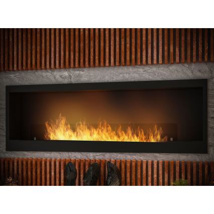 InFire - Vstavaný BIO krb 150x50 cm 4,2kW čierna