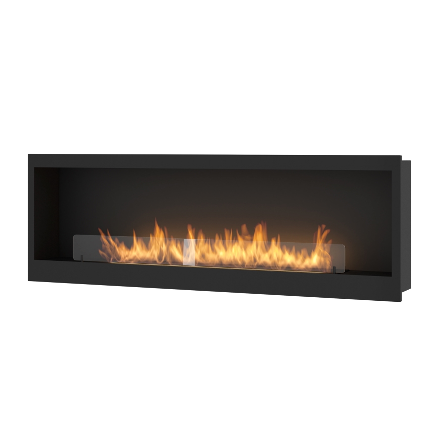 InFire - Vstavaný BIO krb 150x50 cm 4,2kW čierna