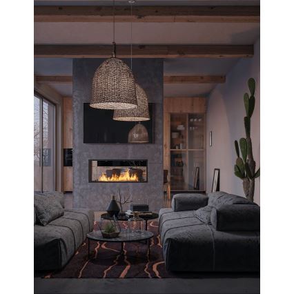InFire - Vstavaný BIO krb 48,5x123,5 cm 6kW čierna