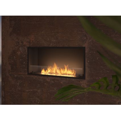 InFire - Vstavaný BIO krb 49,4x104,4 cm 6kW čierna