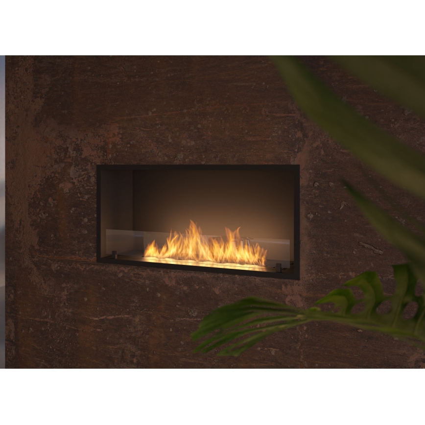 InFire - Vstavaný BIO krb 49,4x104,4 cm 6kW čierna