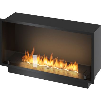InFire - Vstavaný BIO krb 49,4x104,4 cm 6kW čierna