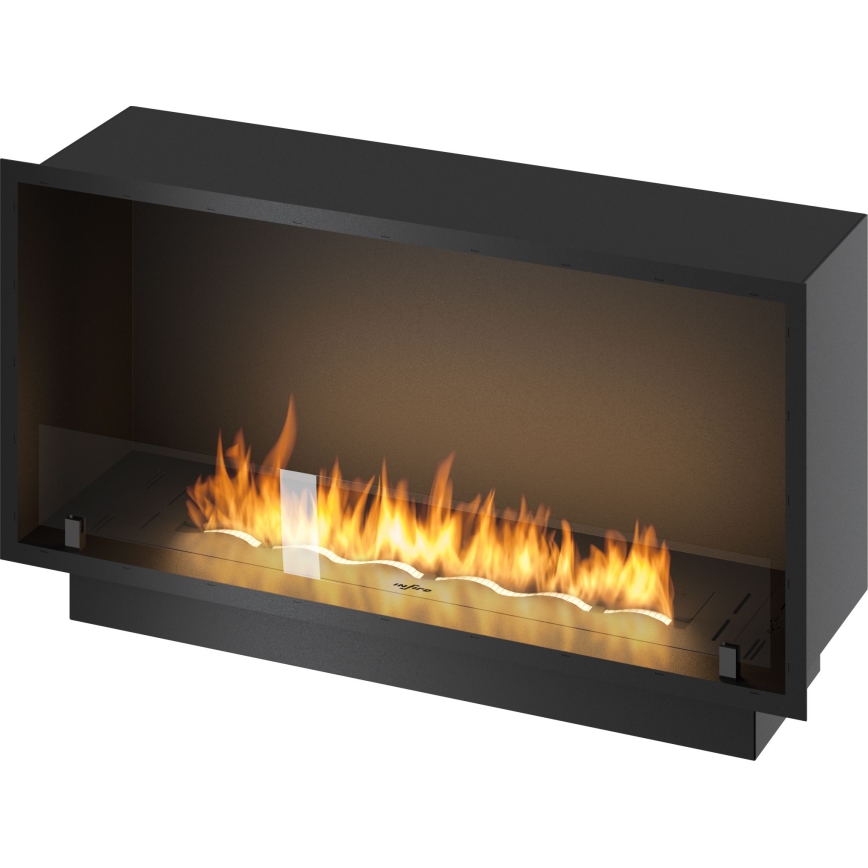 InFire - Vstavaný BIO krb 49,4x104,4 cm 6kW čierna