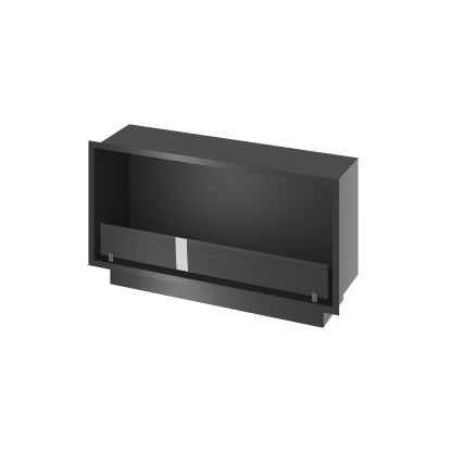 InFire - Vstavaný BIO krb 49,4x104,4 cm 6kW čierna
