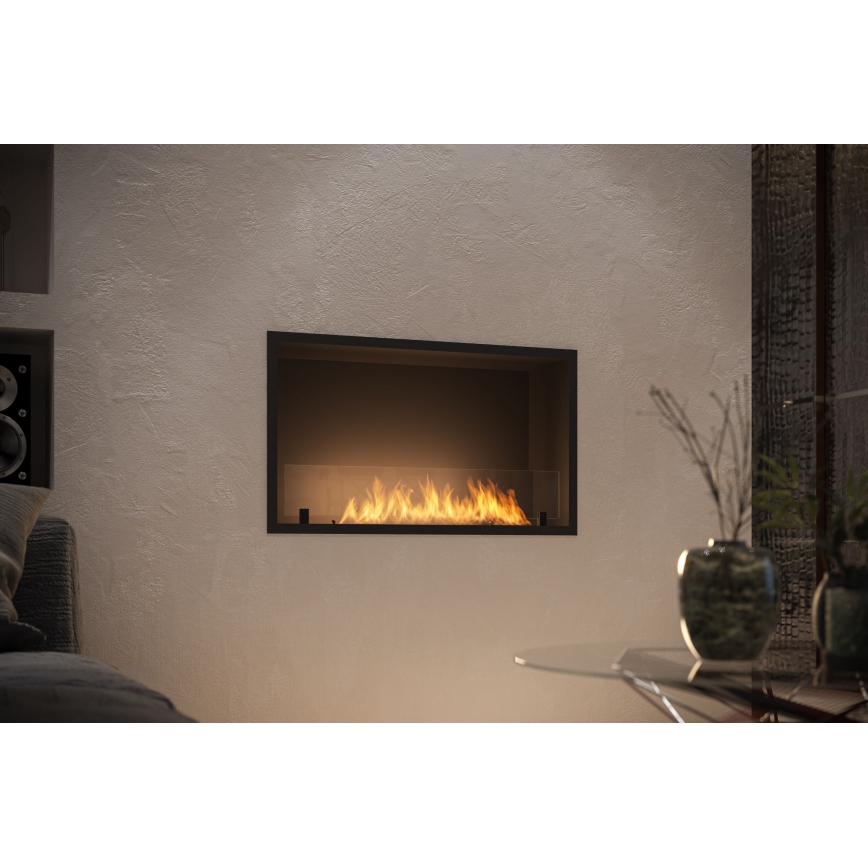 InFire - Vstavaný BIO krb 49,4x84,4 cm 3,5kW čierna