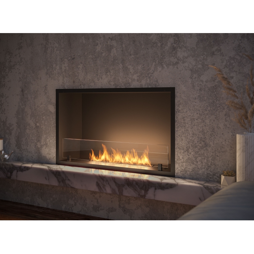 InFire - Vstavaný BIO krb 49,4x84,4 cm 3,5kW čierna