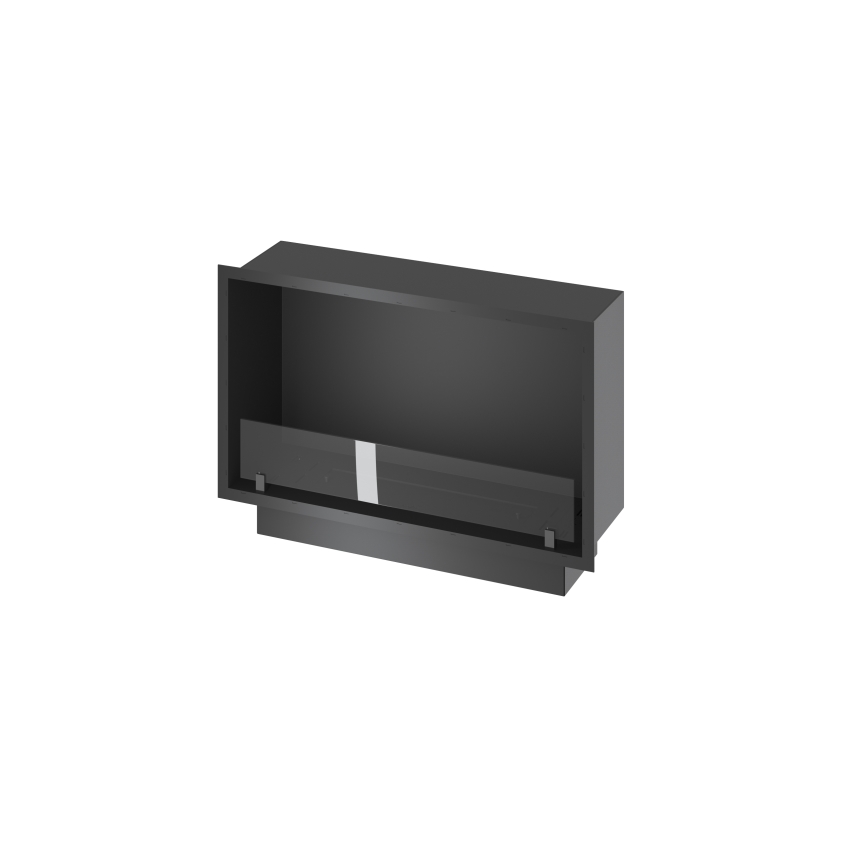 InFire - Vstavaný BIO krb 49,4x84,4 cm 3,5kW čierna