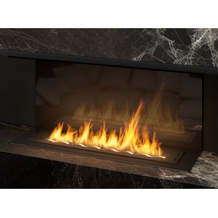 InFire - Vstavaný BIO krb 7,5x100 cm 6kW čierna