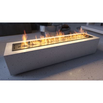InFire - Vstavaný BIO krb 7,5x120 cm 7kW čierna