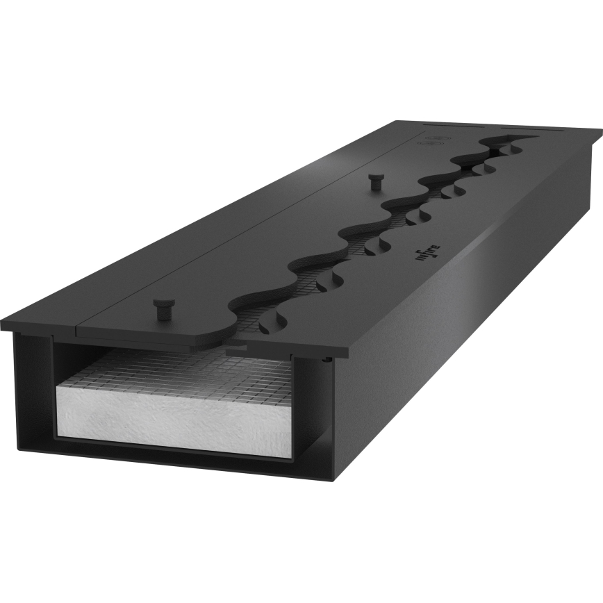 InFire - Vstavaný BIO krb 7,5x120 cm 7kW čierna