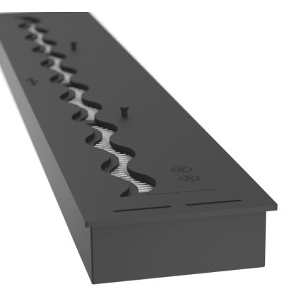 InFire - Vstavaný BIO krb 7,5x120 cm 7kW čierna