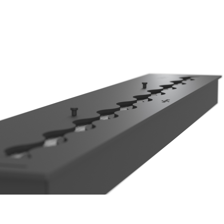 InFire - Vstavaný BIO krb 7,5x120 cm 7kW čierna