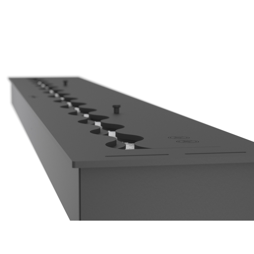 InFire - Vstavaný BIO krb 7,5x120 cm 7kW čierna