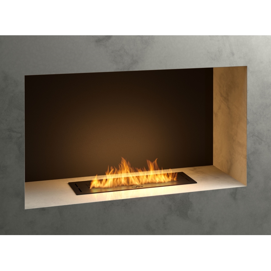 InFire - Vstavaný BIO krb 7,5x50 cm 3,5kW čierna