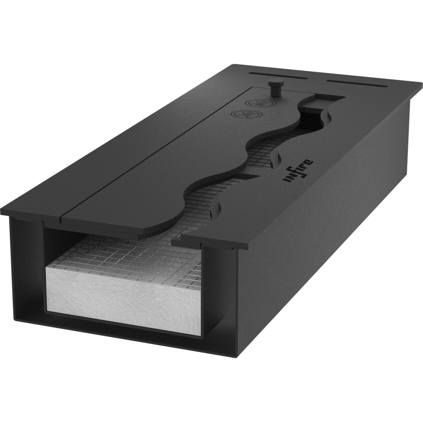 InFire - Vstavaný BIO krb 7,5x50 cm 3,5kW čierna