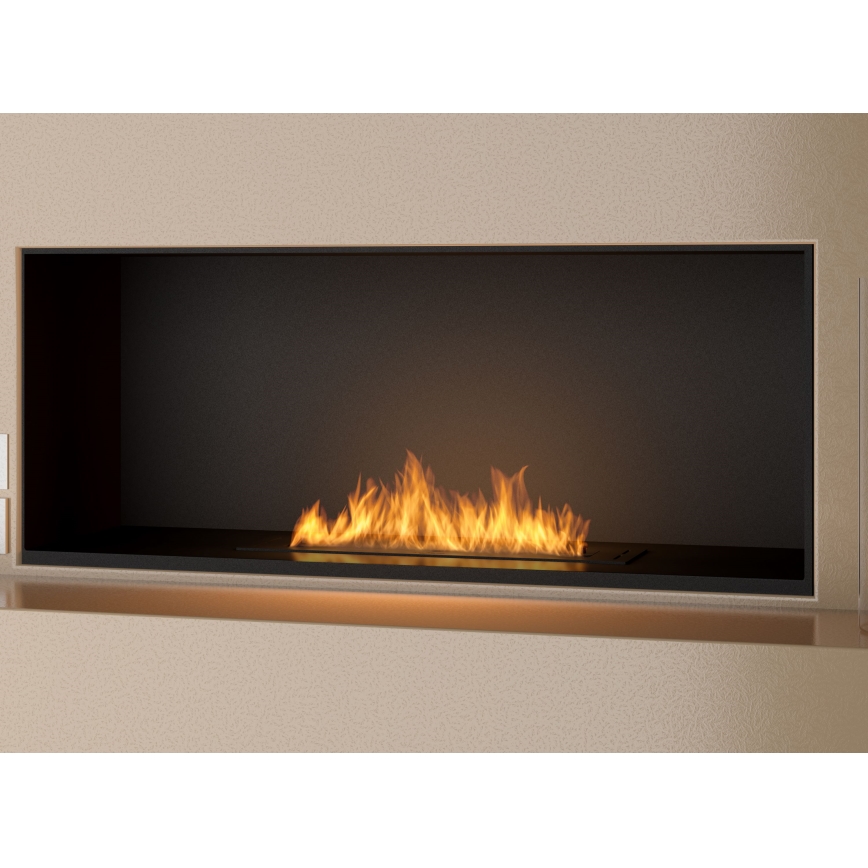 InFire - Vstavaný BIO krb 7,5x60 cm 3,5kW čierna