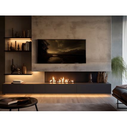 InFire - Vstavaný BIO krb 8,5x100 cm 6kW čierna