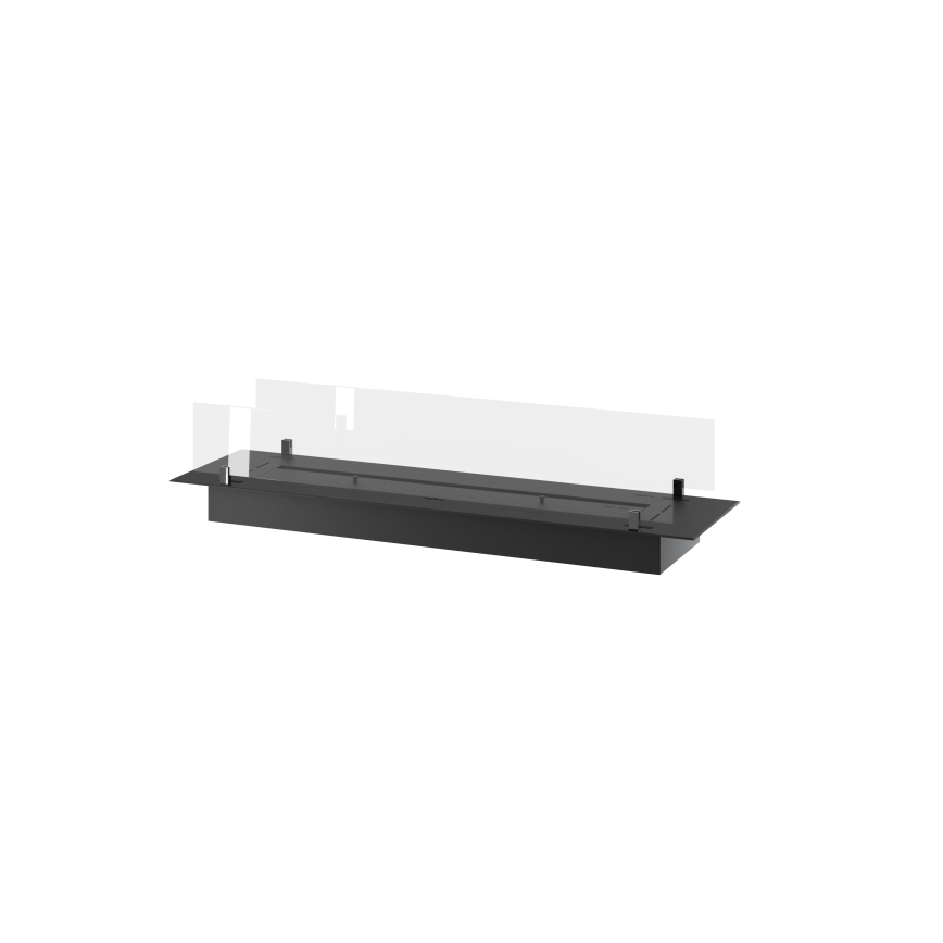 InFire - Vstavaný BIO krb 8,5x120 cm 6kW čierna