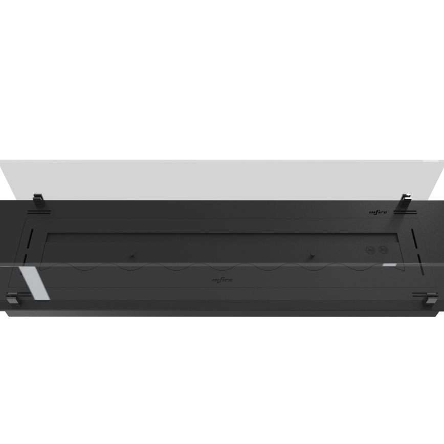 InFire - Vstavaný BIO krb 8,5x120 cm 6kW čierna