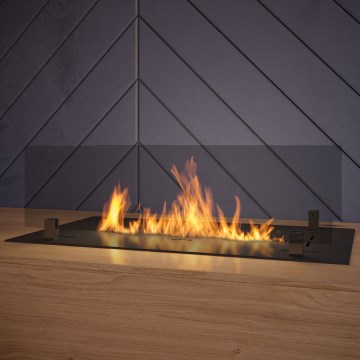 InFire - Vstavaný BIO krb 8,5x60 cm 3,5kW čierna