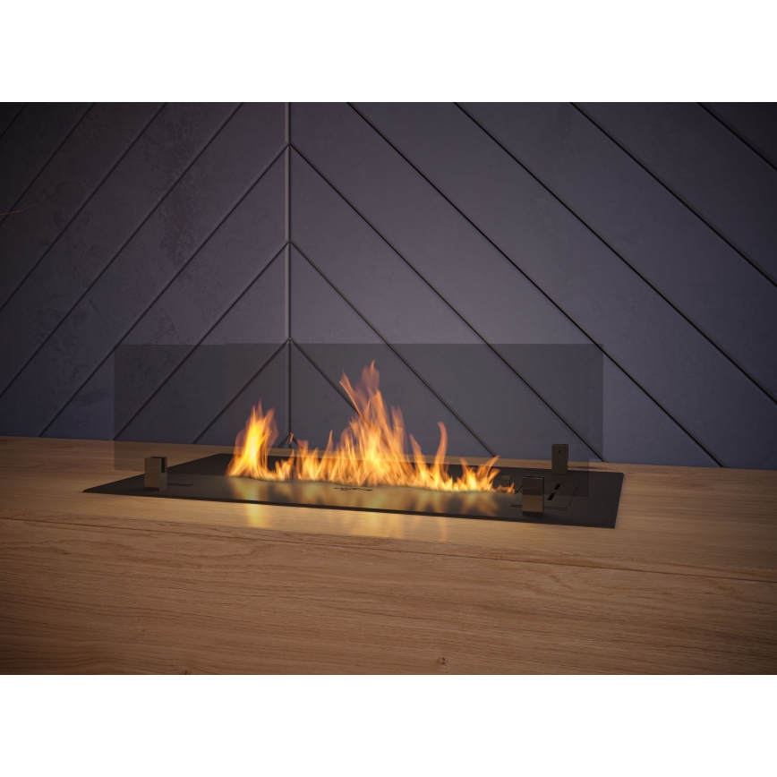 InFire - Vstavaný BIO krb 8,5x60 cm 3,5kW čierna