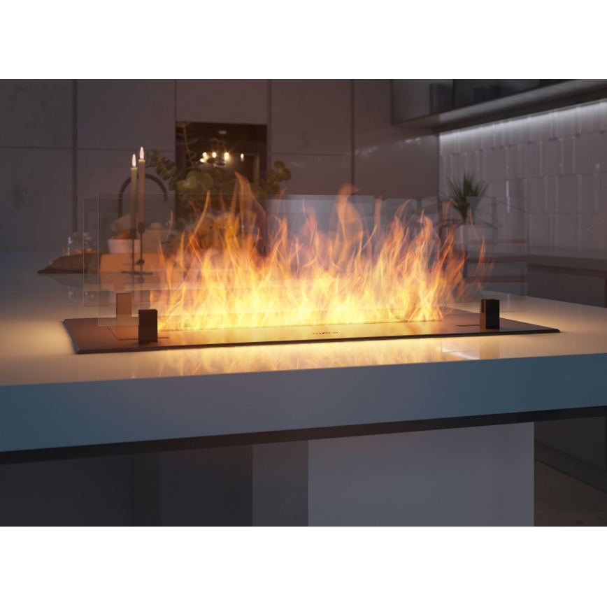 InFire - Vstavaný BIO krb 8,5x60 cm 3,5kW čierna