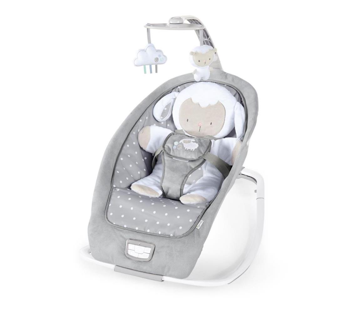 Ingenuity - Detská hojdačka s melódiou CUDDLE LAMB 3xLR14 12118-3