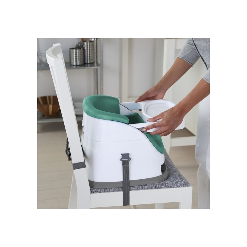 Ingenuity - Podsedák na jedálenskú stoličku 2v1 BABY BASE tyrkysová