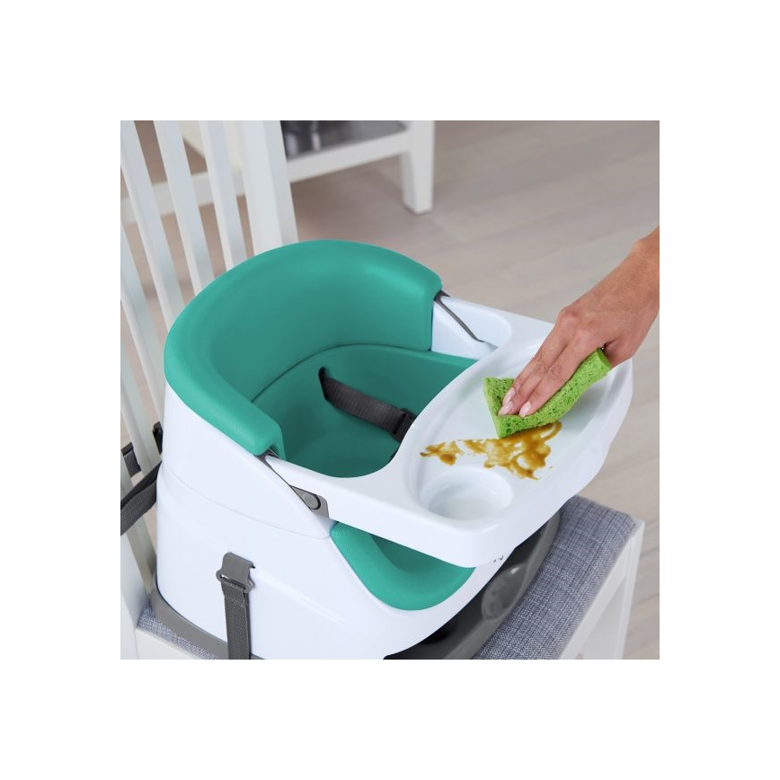 Ingenuity - Podsedák na jedálenskú stoličku 2v1 BABY BASE tyrkysová