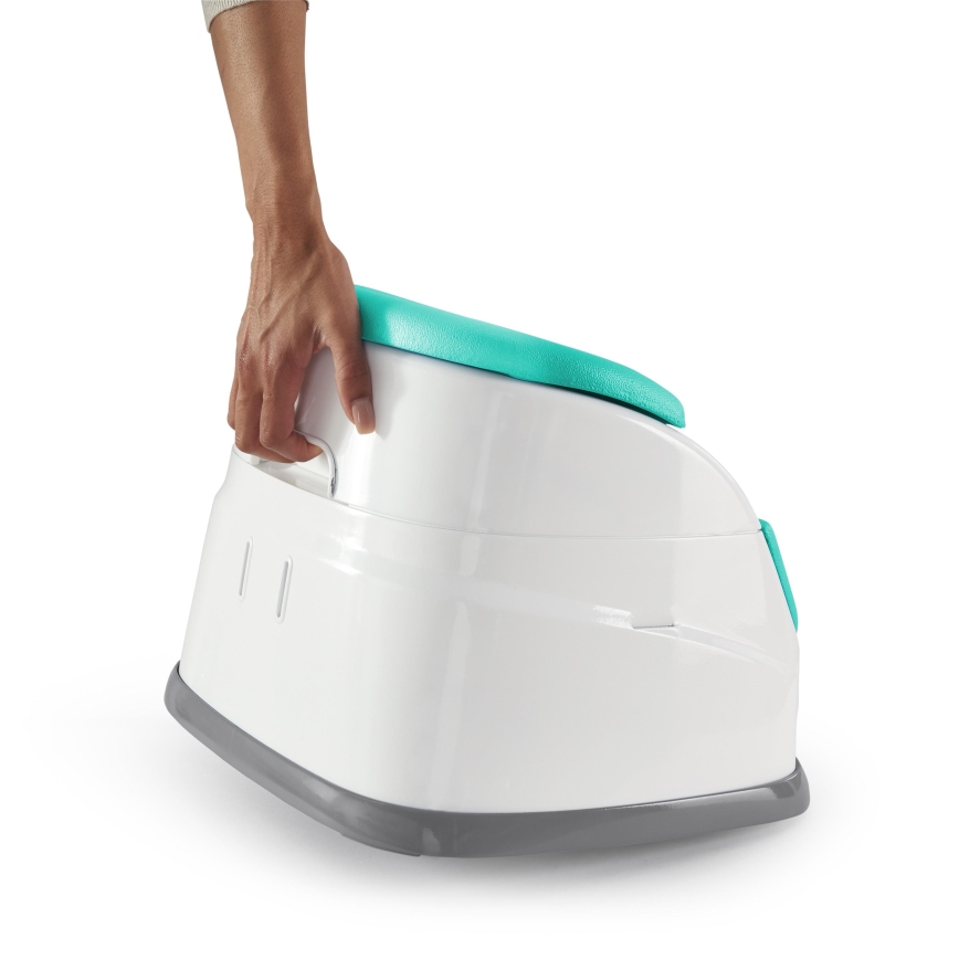 Ingenuity - Podsedák na jedálenskú stoličku 2v1 BABY BASE tyrkysová