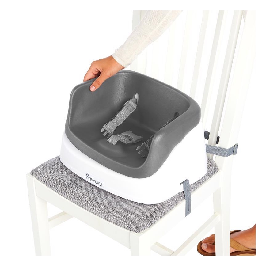 Ingenuity - Podsedák na jedálenskú stoličku 2v1 SMARTCLEAN TODDLER šedá