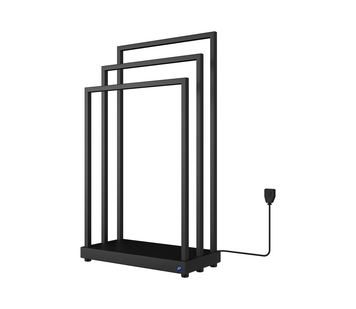Instal Projekt - Elektrický sušiak MOBE 105W 90x50 cm čierny MOBE2-50/90C31