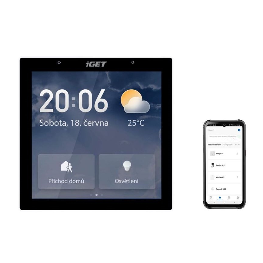 Inteligentná brána s dotykovým displejom GW6 Wi-Fi Zigbee Bluetooth