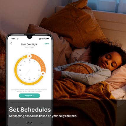 Inteligentná termostatická hlavica s LCD displejom 2xAA Tuya