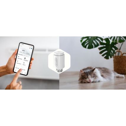 Inteligentná termostatická hlavica s LED displejom 2xAA/3V Zigbee