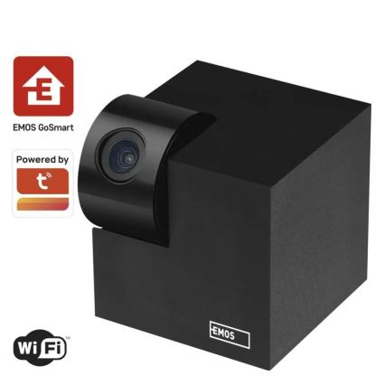 Inteligentná vnútorná otočná kamera so senzorom pohybu GoSmart 5V Wi-Fi Tuya čierna