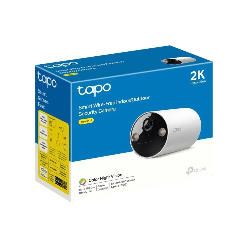 Inteligentná vonkajšia kamera IP65 Wi-Fi Tuya