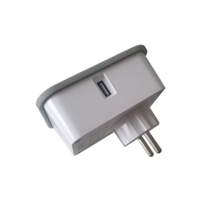 Inteligentná zásuvka s meraním spotreby 3680W/230V + 2xUSB/12W/5V Wi-Fi