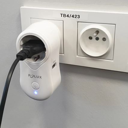 Inteligentná zásuvka SMART 3400W/230V Wi-Fi Tuya + USB SCHUKO