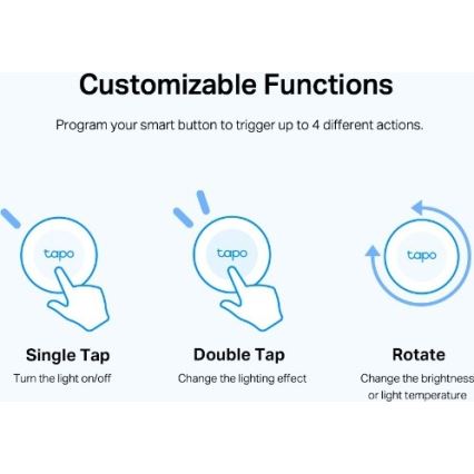 Inteligentné tlačidlo 1xCR2032