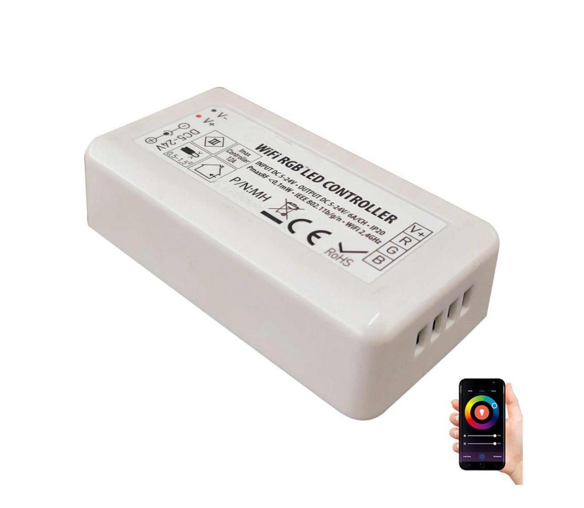Greenlux Inteligentný ovládač pre LED RGB pásy 5-24V Wi-Fi Tuya