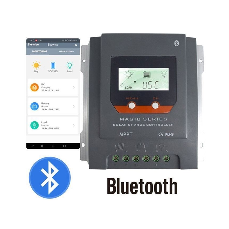 Inteligentný regulátor solárneho nabíjania MPPT 12-24V/20A IP32