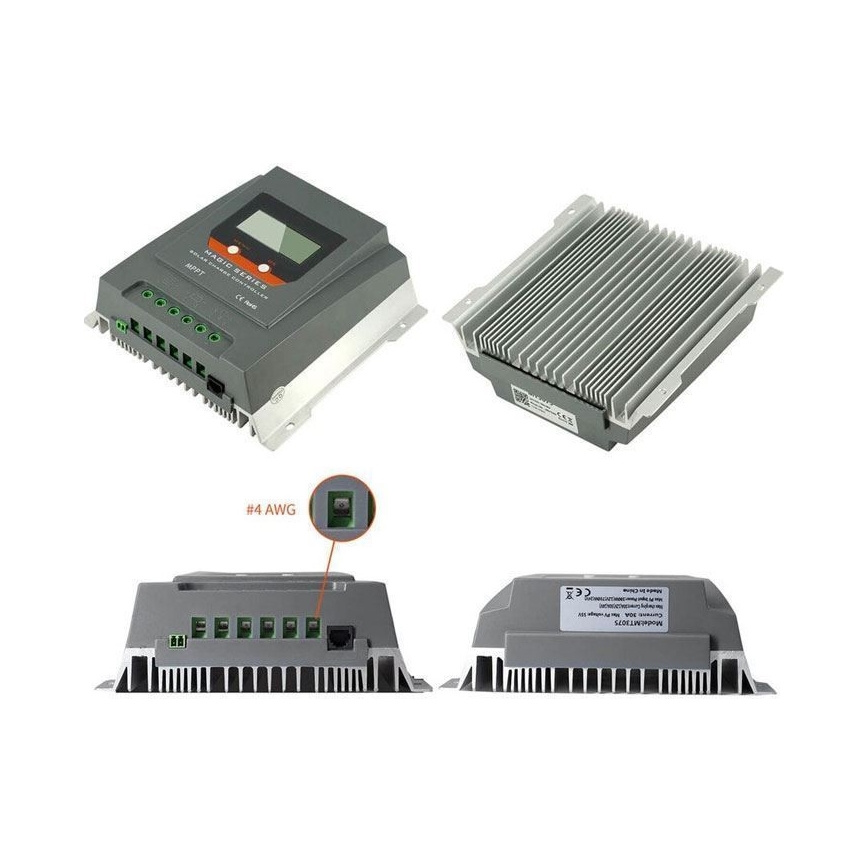 Inteligentný regulátor solárneho nabíjania MPPT 12-24V/30A IP32