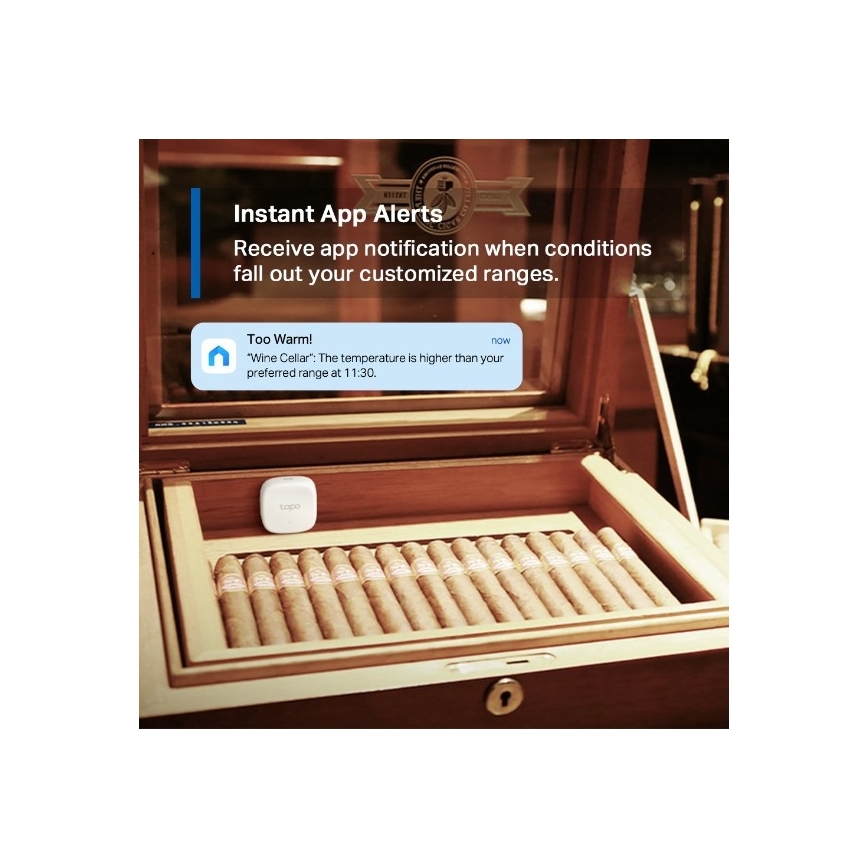 Inteligentný senzor na meranie teploty a vlhkosti 1xCR2450