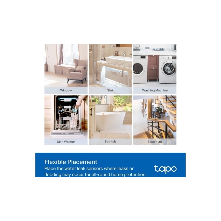 Inteligentný senzor úniku vody 2xAAA