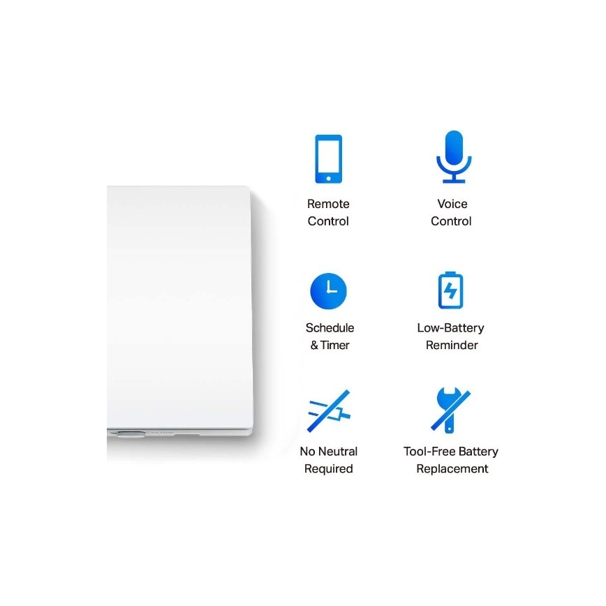 Inteligentný svetelný vypínač 2xAAA