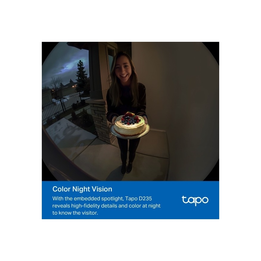 Inteligentný videozvonček 2K 10000 mAh IP66 Wi-Fi Tuya