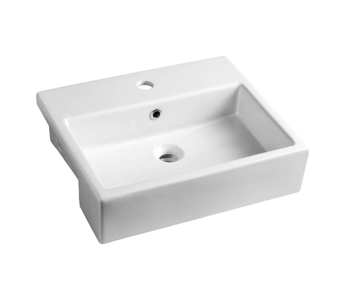 Isvea - Polozapustené umývadlo PURITY 50x42 cm keramika/biela 10PL52050