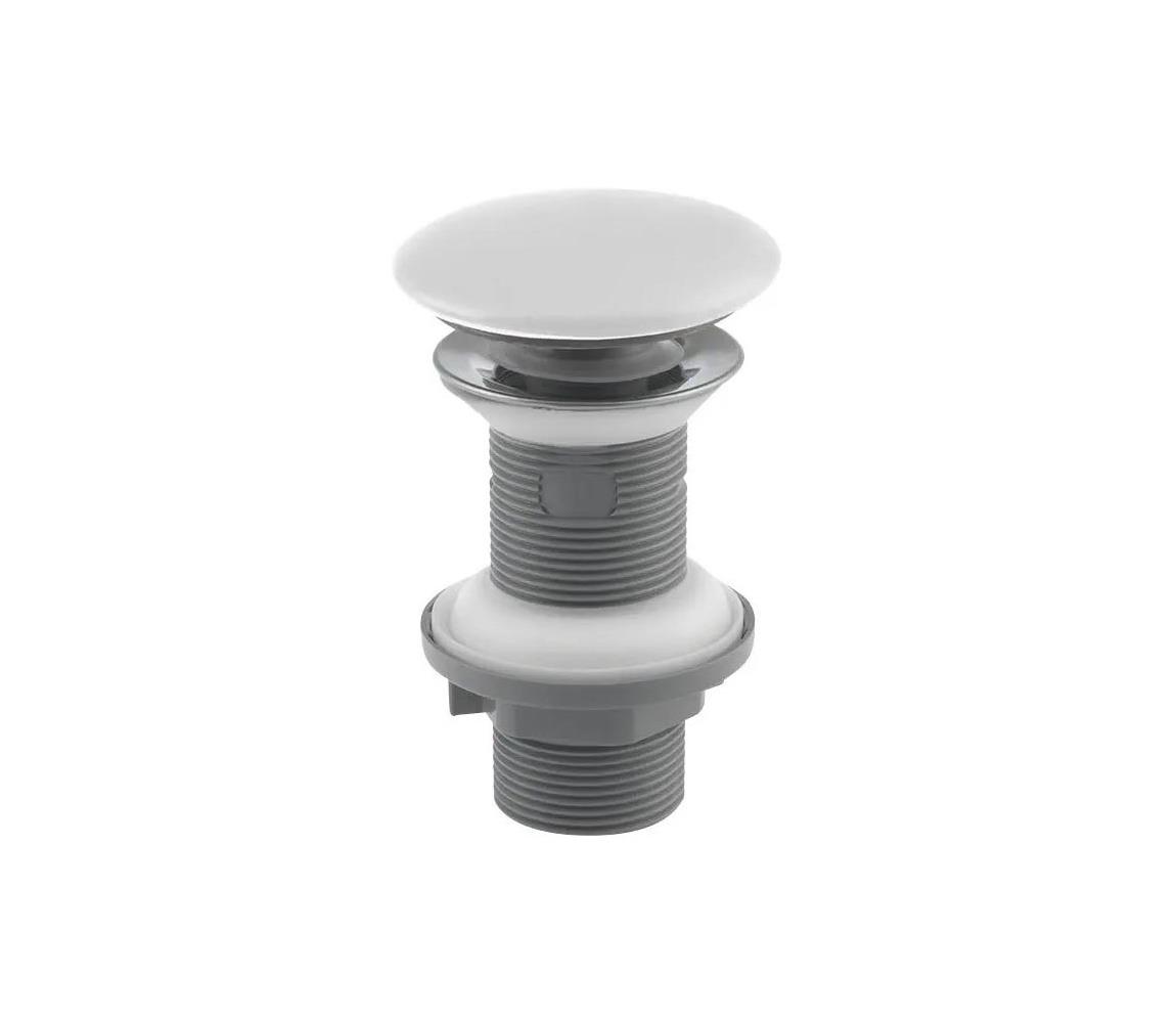 Isvea - Umývadlová výpusť Click-Clack INFINITY, priemer 7,2 cm, biela 38TP0166I